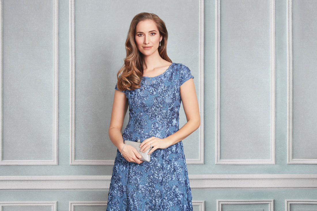 Audrey Rosette Lace Short Dress