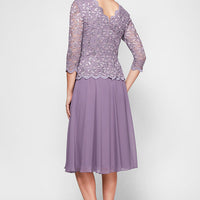 Petite Bella Sequin Lace Dress