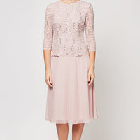Petite Bella Sequin Lace Dress