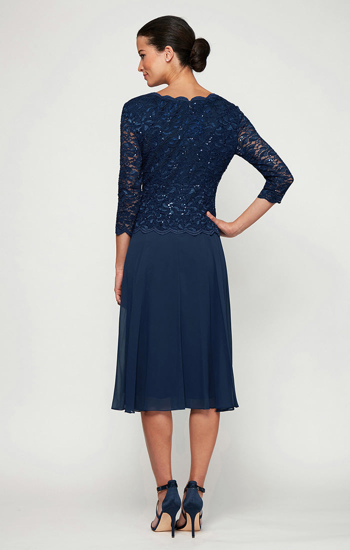 Petite Bella Sequin Lace Dress