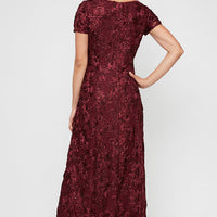 Evelyn Rosette Lace Long Gown