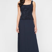 Glitter Jacquard Knit Jacket Dress with Mandarin Neckline