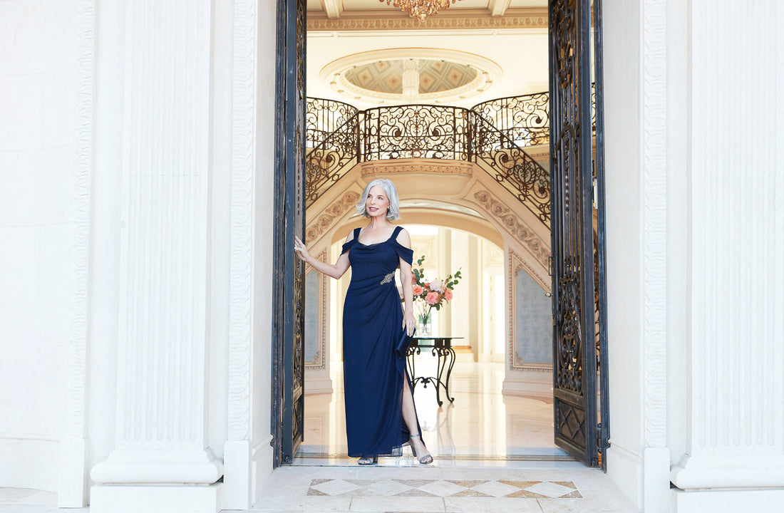Camille Cowl Neck Gown