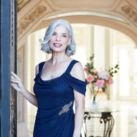 Camille Cowl Neck Gown