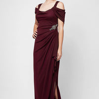 Petite Camille Cowl Neck Gown