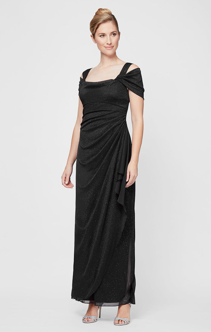 Hannah Glitter Mesh Gown
