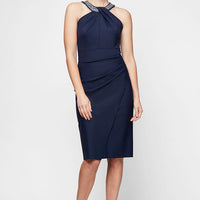 Arabella Sheath Halter Contour Dress