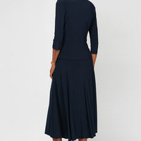 Regular - Matte Jersey Jacket Dress with Sequin Beaded Trim
