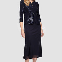 Annabelle Godet Detail Firework Sequin Dress