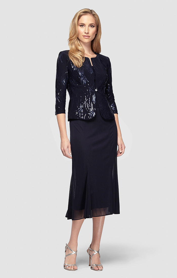 Petite Annabelle Godet Detail Firework Sequin Jacket Dress