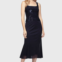 Annabelle Godet Detail Firework Sequin Dress
