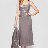 Annabelle Godet Detail Firework Sequin Dress