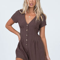 Adi Romper Brown