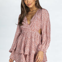 Astro Romper Red Floral