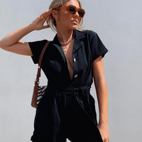Ashens Romper Black