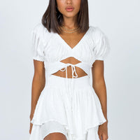 Perry Romper White