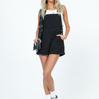 Kacey Short Overalls Black