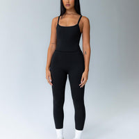 Go Getter Activewear Jumpsuit Black
