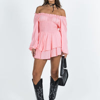 The Love Galore Long Sleeve Romper Baby Pink