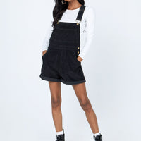 Kacey Short Overalls Black