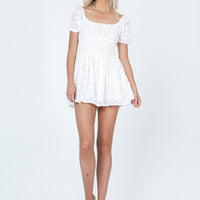 Audie Romper White