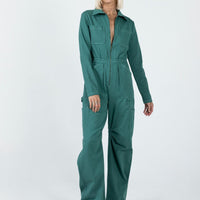 Miami Vice Boiler Suit Forest Green