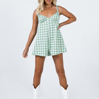 Harlie Romper Green