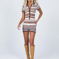 Sasha Romper Brown