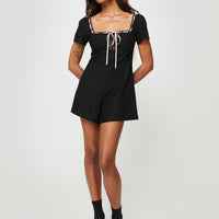 Sararae Romper Black