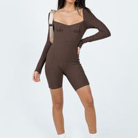 Norah Romper Brown