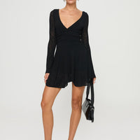 Nautia Long Sleeve Romper Black