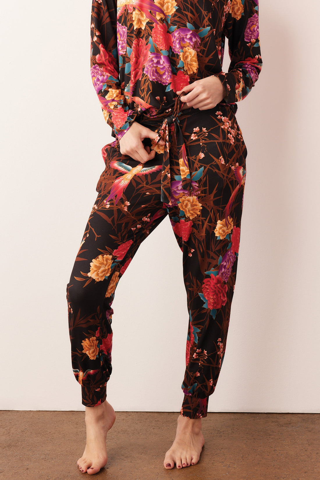 Shari Cloud Jersey PJ Set in Twilight Garden