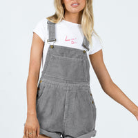 Kacey Short Overalls Grey
