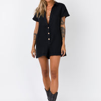 Vixen Romper Black Petite