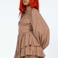 Arley Romper Brown