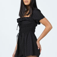 Leni Romper Black