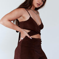 Hawthorne Romper Brown