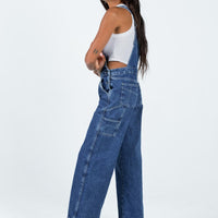 The Ragged Priest Dude Overalls Mid Blue