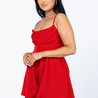 Hannah Romper Red