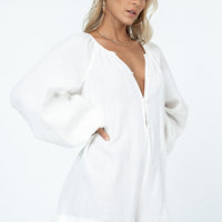 Cameron Romper White