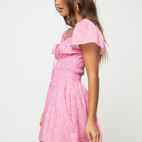Front Row Romper Pink Floral