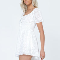 Audie Romper White