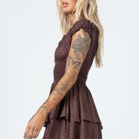 The Love Galore Romper Brown