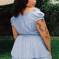 The Love Galore Romper Blue Curve