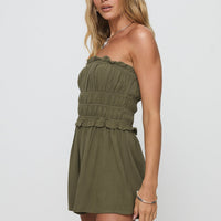 In Wonderland Romper Sage