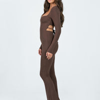 Devera Jumpsuit Brown