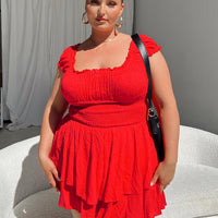 The Love Galore Romper Red Curve