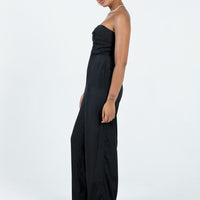 Josia Strapless Jumpsuit Black