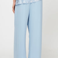 Petite Straight Leg Chiffon Pant