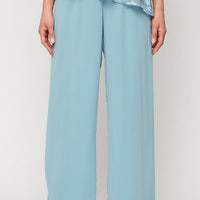 Petite Straight Leg Chiffon Pant